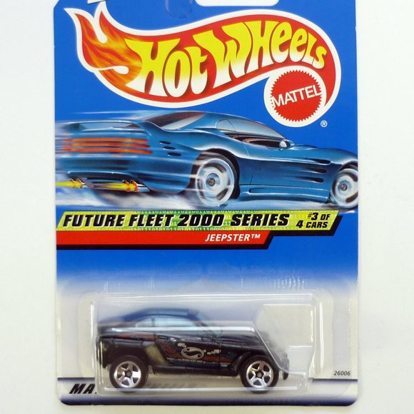 Hot Wheels Jeepster #003 Future Fleet Series 3 of 4 Black Die-Cast Car 2000 - Picture 1 of 1